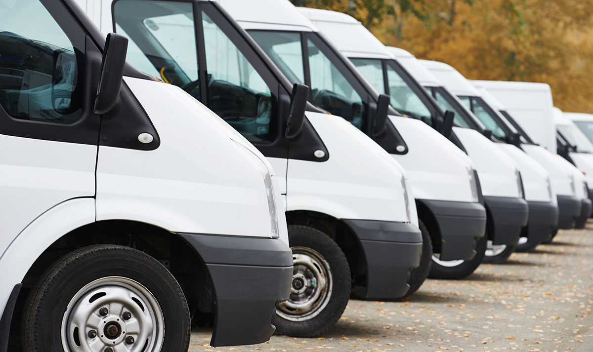 lease vans lined up